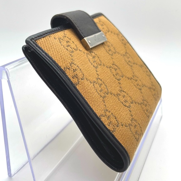 Gucci Jacquard Guccissima and Leather Compact Wallet - Picture 4 of 13